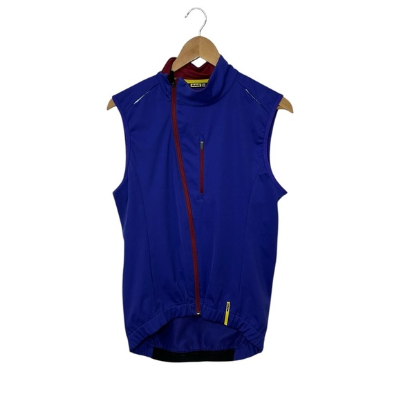 Mavic Ksyrium Pro Vest Mens Purple Zip Pockets Webbing Cycling Biking - Picture 1 of 14